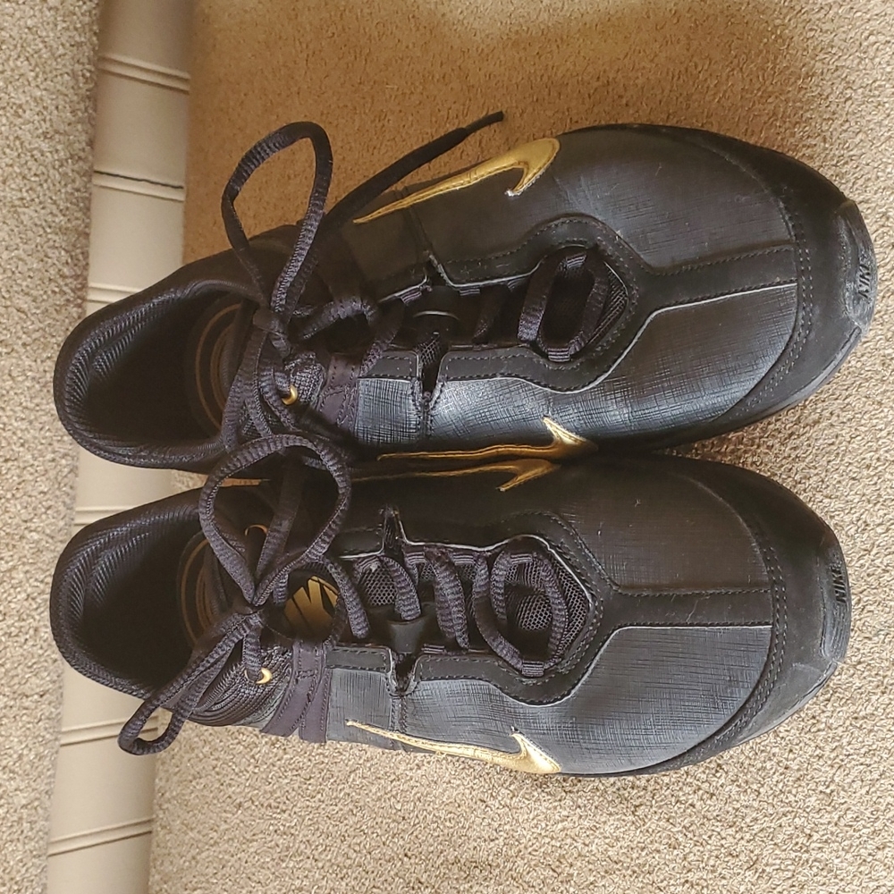 Mens Nike Zoom sneakers tennis shoes size 8 black gold - Picture 4 of 9